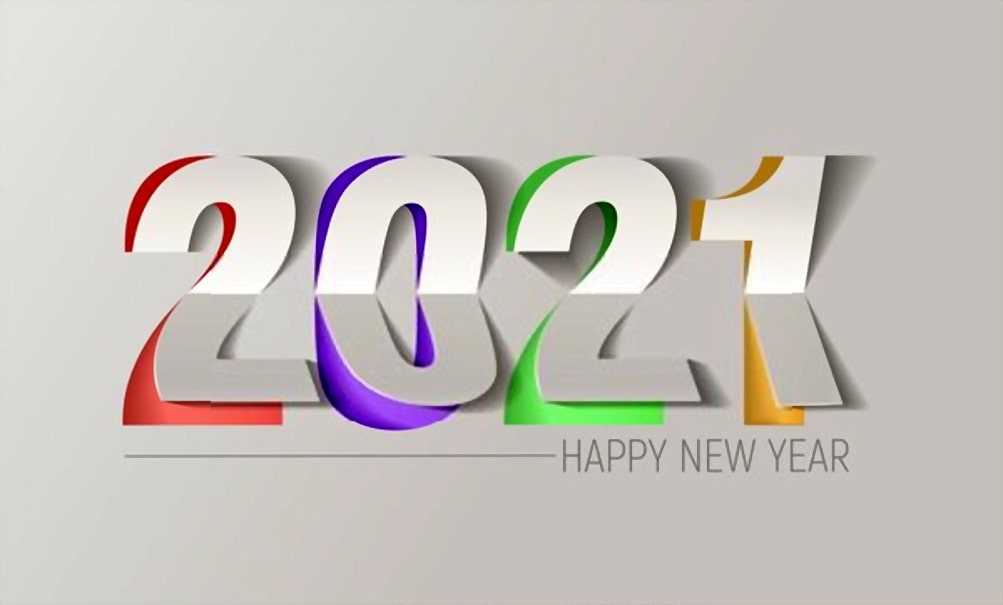 happy new year 2021 background